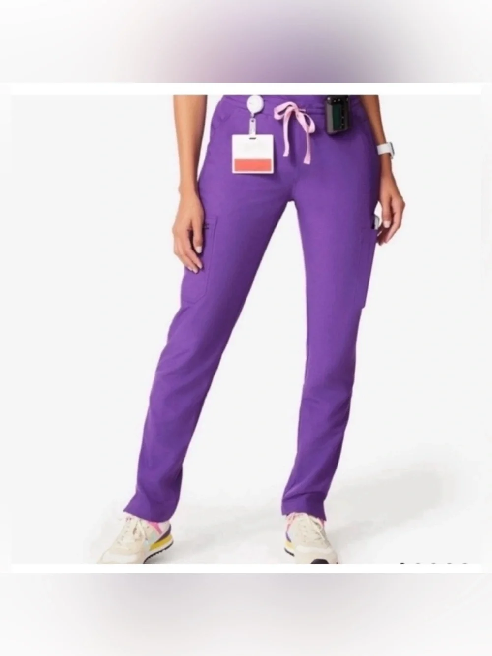 Figs Slim Leg Ultra Violet Purple Yola Scrub Pants Size S/P PO 1651 - Picture 1 of 12
